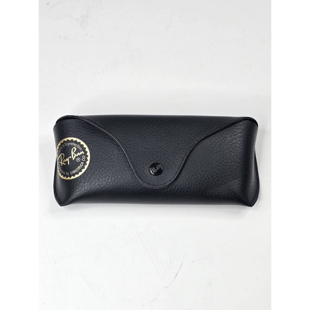 Authentic Ray Ban‎ Slim Black Leather Aviator Eyeglasses / Sunglasses Case